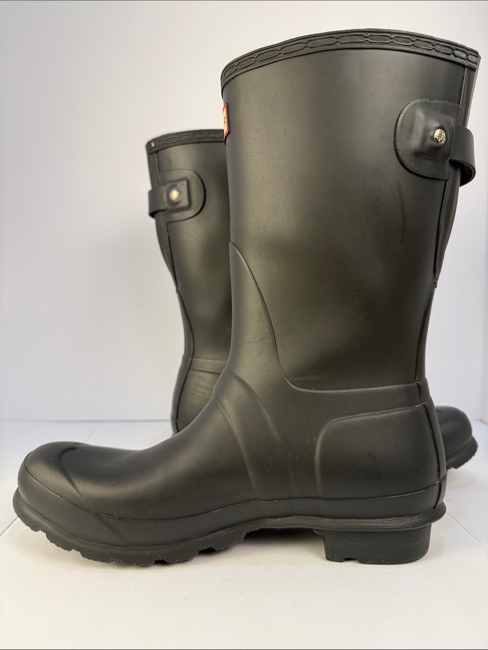 Hunter Matte Black Mid-Calf Rain Boots - Picture 4 of 16